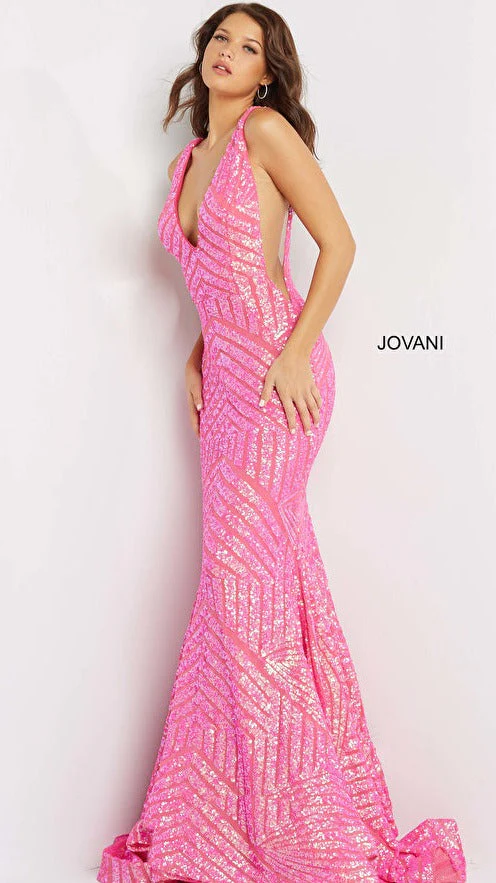 Jovani 59762 Size 0 Blush Nude prom dress Sequin - Image 50