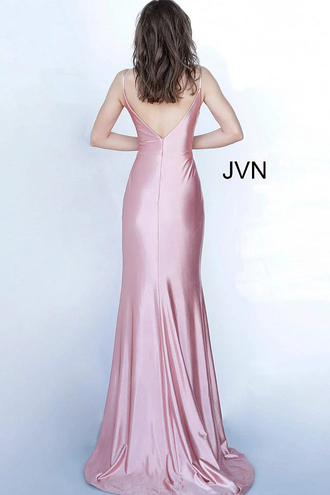 Jovani JVN03104 Size 2 HOT PINK Satin Prom Dress - Image 4