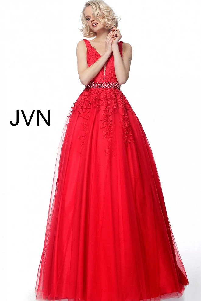 Jovani JVN68258 Size 2 Blue Lace Prom Ballgown Dress - Image 17