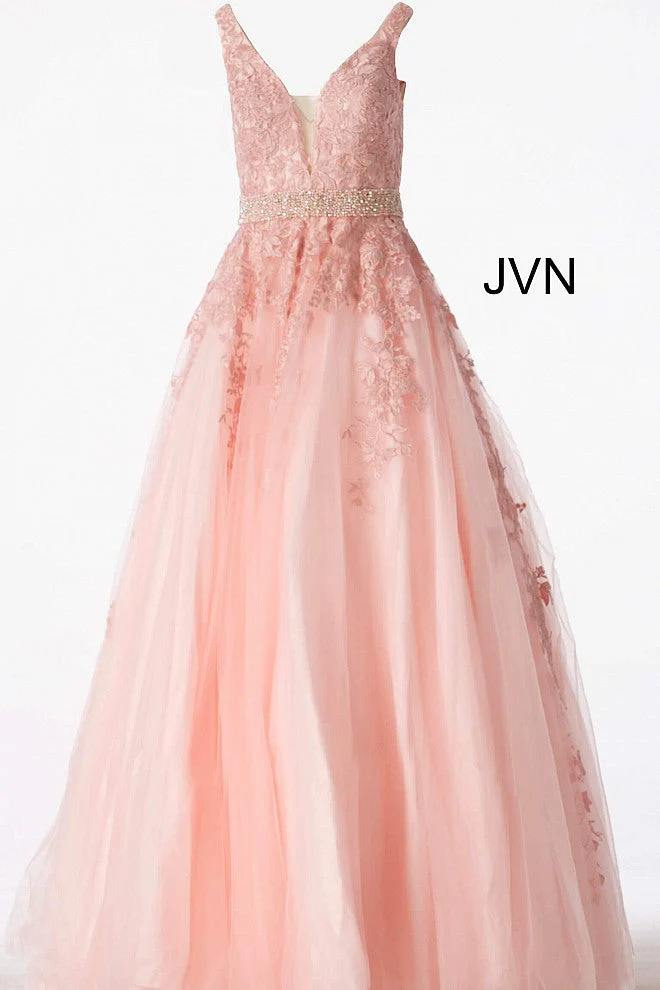 Jovani JVN68258 Size 2 Blue Lace Prom Ballgown Dress - Image 20
