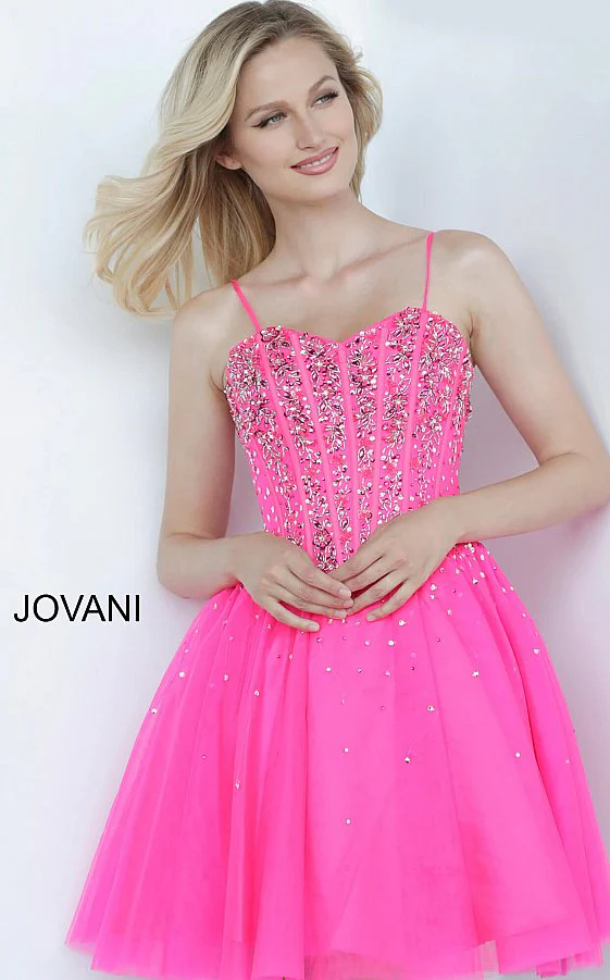 Jovani Kids K62533 Short Girls Fit Flare Party Dress Cocktail Corset Beaded Pageant - Image 8