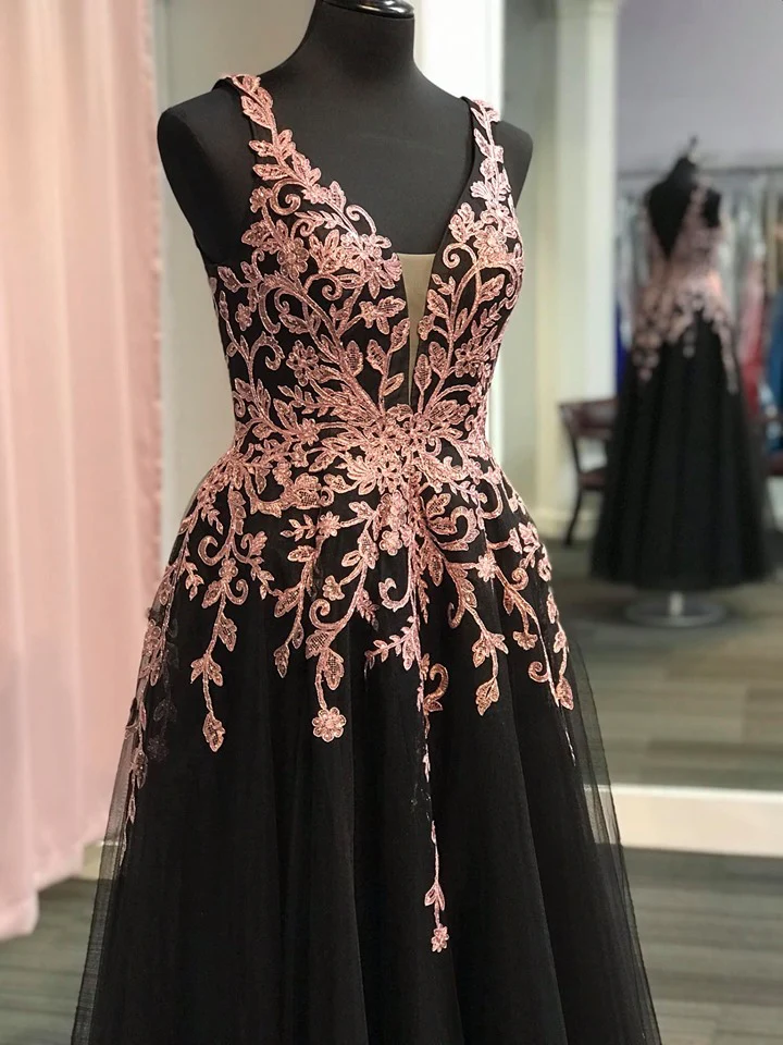 Jovani JVN2302 Size 8 Black Ballgown Prom Dress Formal - Image 4
