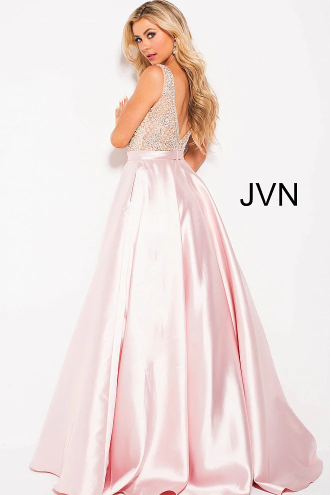 Jovani JVN60696 Size 12 Black Prom Dress Ballgown Pockets - Image 8