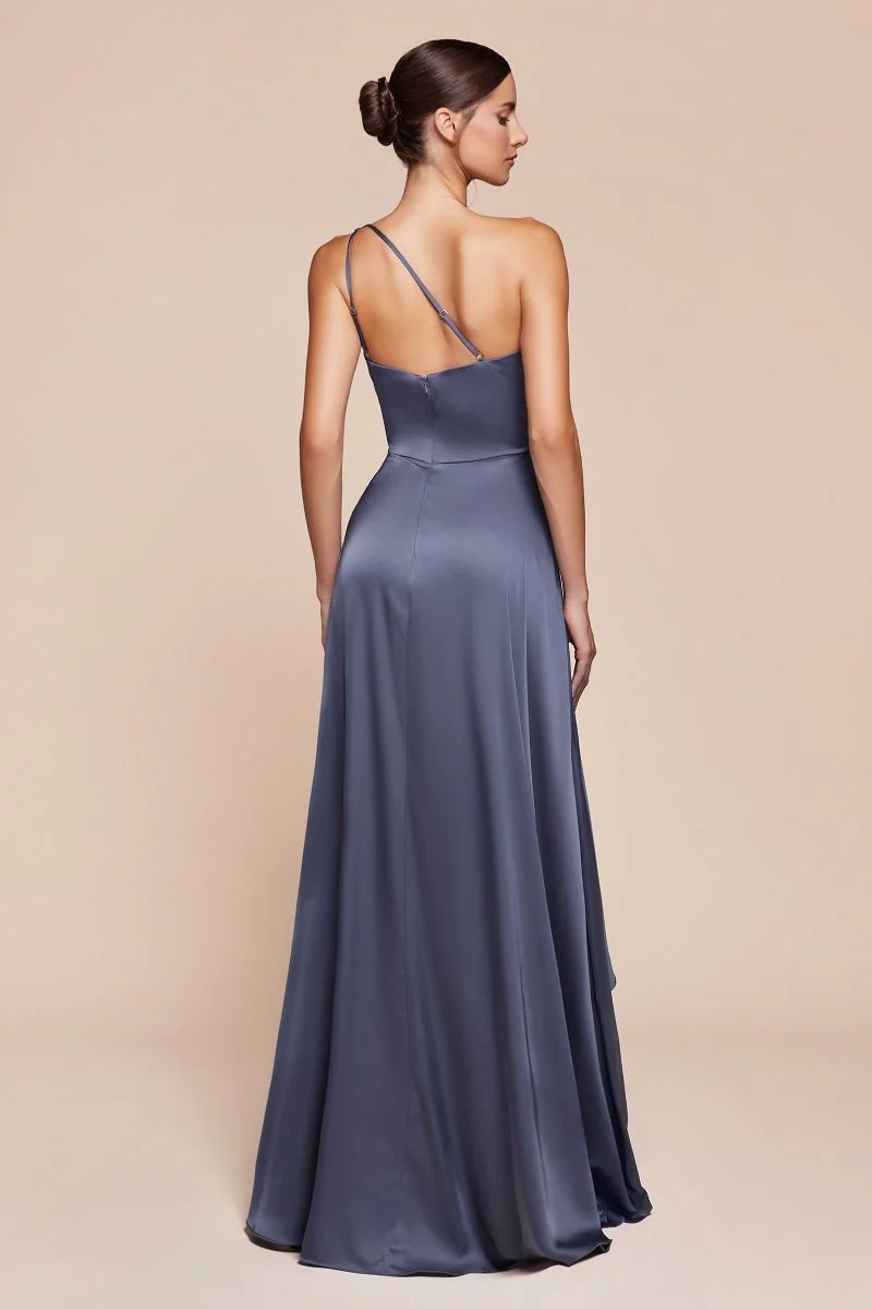 Ladivine 7450 Bridesmaids Dress Soft Satin one shoulder A line mother of the bride groom - Image 6