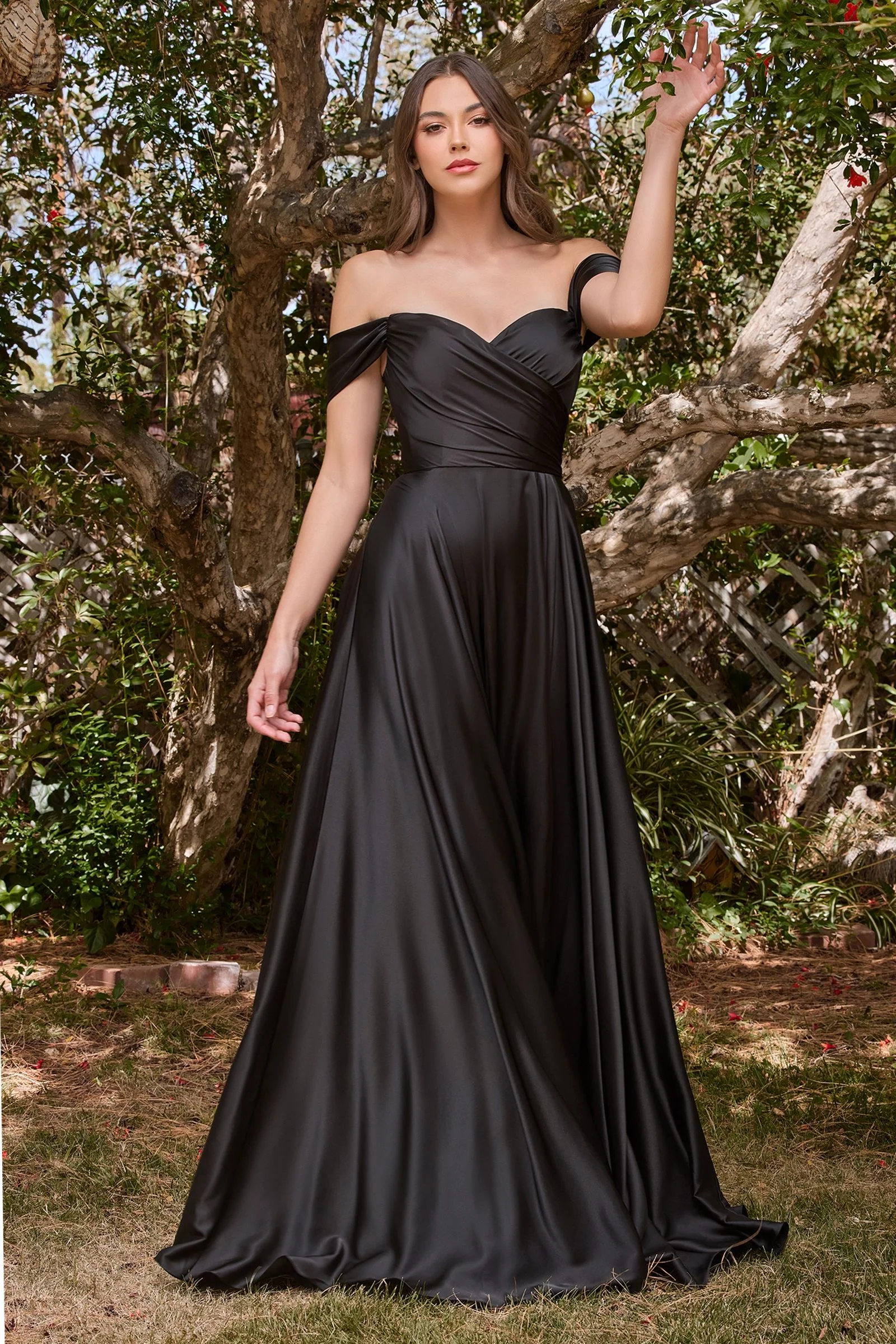 Ladivine 7493 Bridesmaids Dress A Line Soft Satin Maxi Slit Dress off the Shoulder Formal Bridesmaid - Image 10