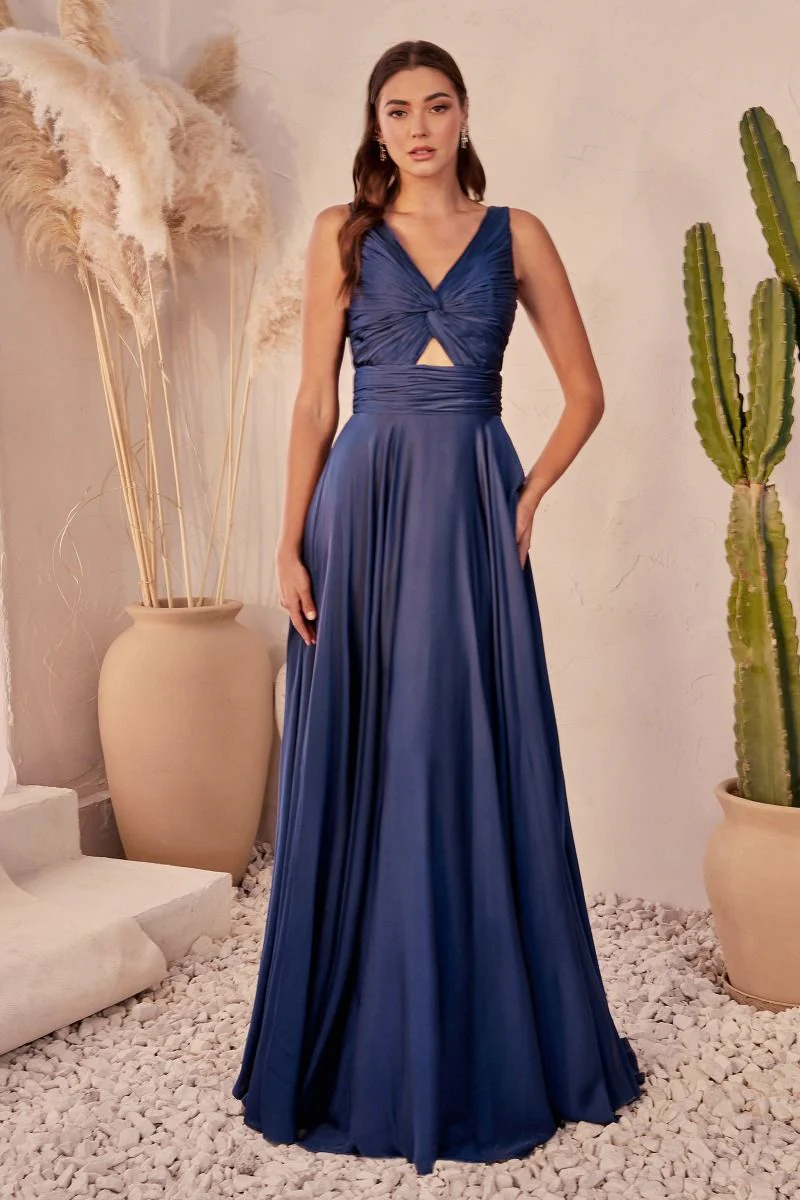 Ladivine 7497 Bridesmaids Dress A line Soft Satin - Image 10