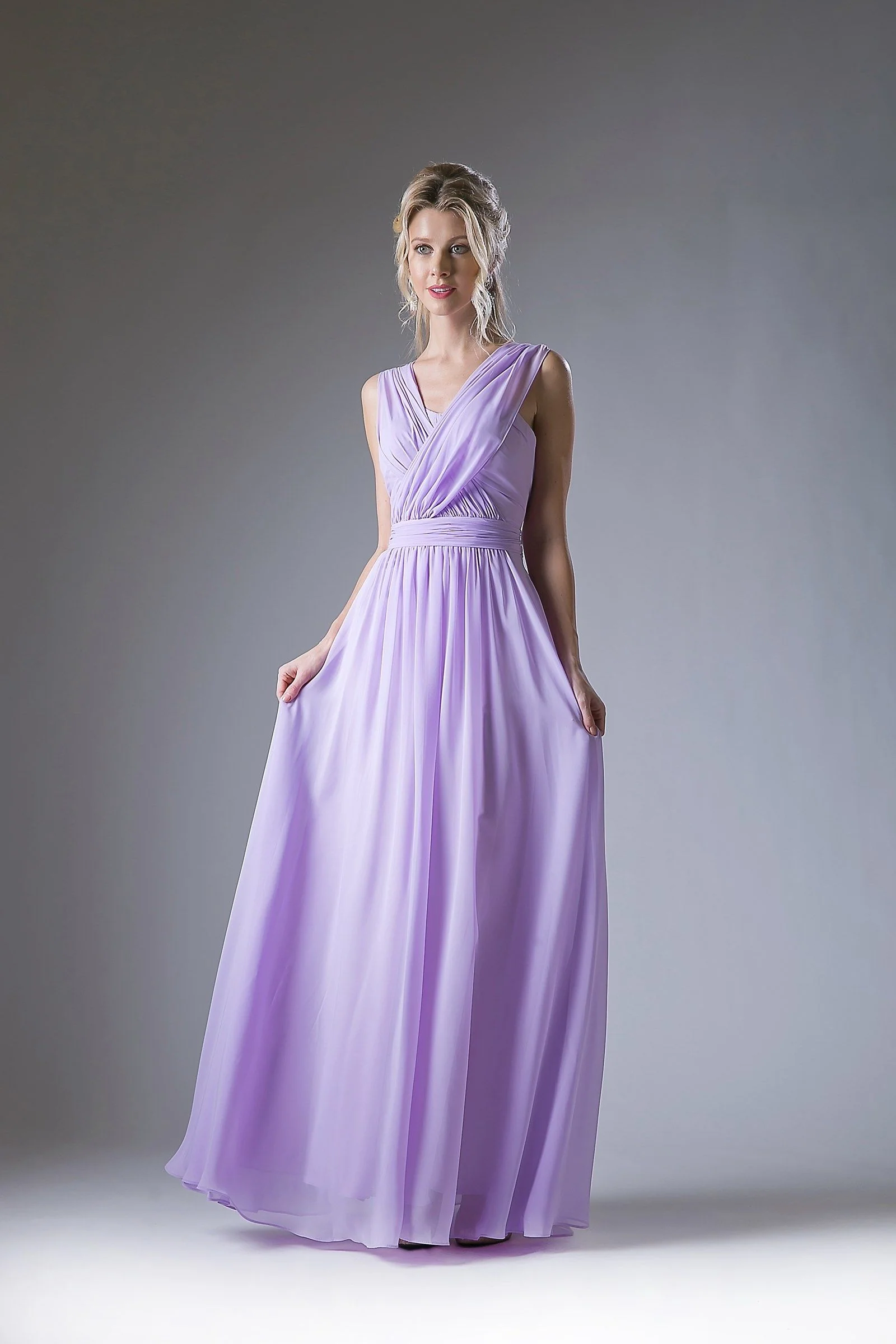 Ladivine CF055 Size 4 Burgundy Convertible Dress Bridesmaid Bridal Party Gown Chiffon - Image 3