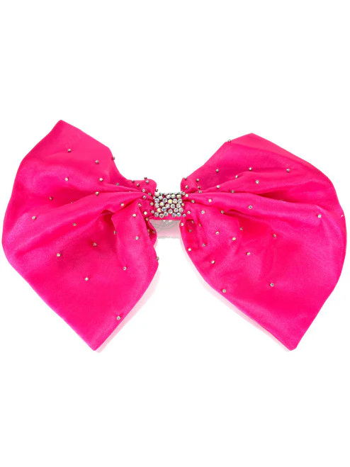 Marc Defang 5104 Detachable Oversize Pageant Bow Crystal Accessory shimmer Organza - Image 11