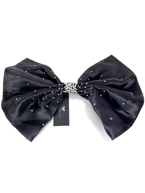 Marc Defang 5104 Detachable Oversize Pageant Bow Crystal Accessory shimmer Organza - Image 15