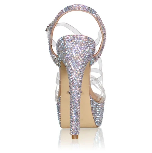 Marc Defang AB CLEAR MARC TOPS Platform Pageant heel Prom Shoe Swimsuit Formal - Image 4
