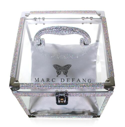 Marc Defang Crystal Crown Sash Storage Box Pageant Rhinestone Accented Pillow - Image 8