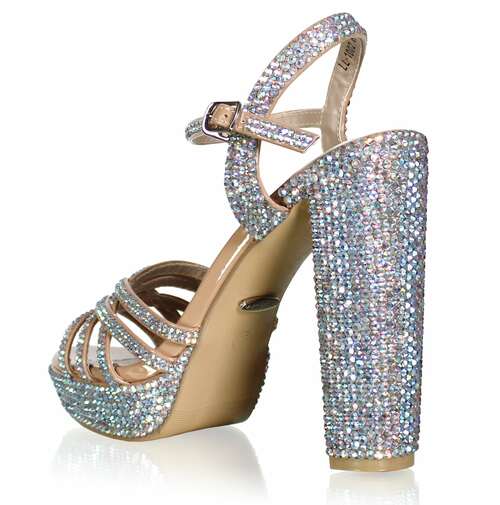 Marc Defang JENNA AB CRYSTALS 5" Platform Pageant Heel Prom Shoes - Image 2