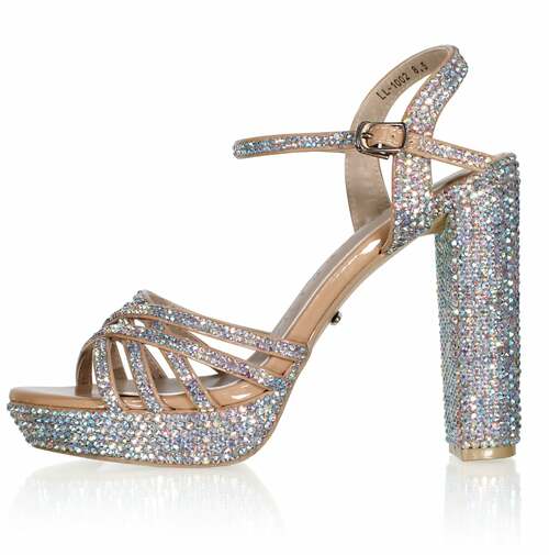 Marc Defang JENNA AB CRYSTALS 5" Platform Pageant Heel Prom Shoes - Image 3