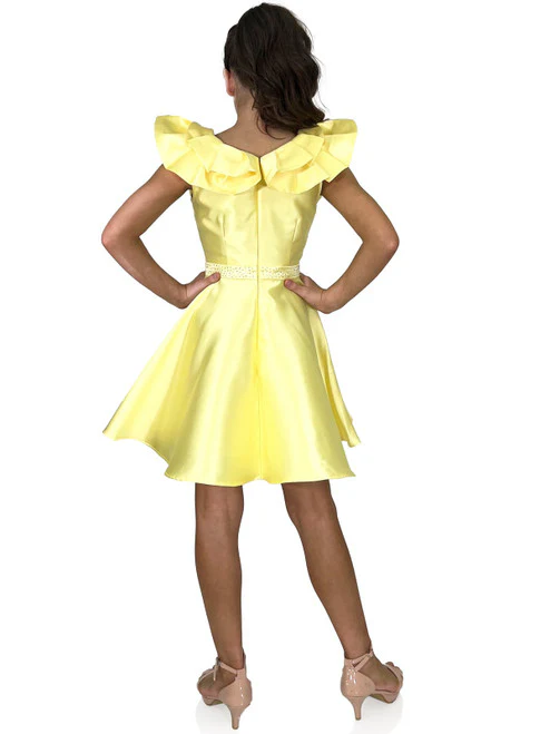 Marc Defang K6013 Short A Line Girls Pageant Cocktail Dress Interview Bow Pockets Formal - Image 23