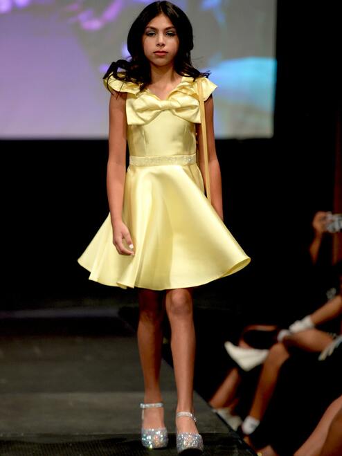 Marc Defang K6013 Size 8 Hot Pink Short A Line Girls Pageant Cocktail Dress Interview Bow Pockets Formal - Image 12