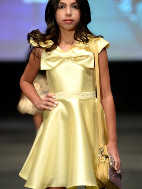 Marc Defang K6013 Size 8 Hot Pink Short A Line Girls Pageant Cocktail Dress Interview Bow Pockets Formal - Image 13