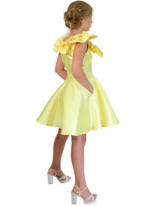 Marc Defang K6013 Size 8 Hot Pink Short A Line Girls Pageant Cocktail Dress Interview Bow Pockets Formal - Image 15