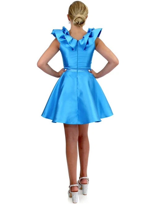 Marc Defang K6013 Size 2 Yellow Short A Line Girls Pageant Cocktail Dress Interview Bow Pockets Formal - Image 17