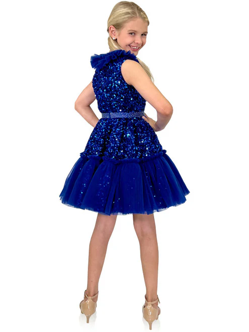 Marc Defang Kids 5111 Size 14 Pink Short Pageant Dress Cocktail - Image 9