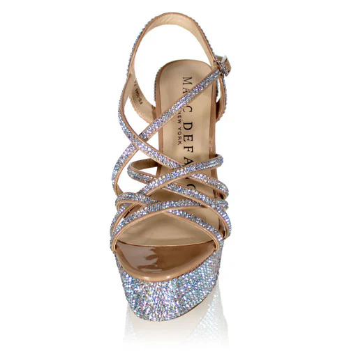 Marc Defang METTE AB CRYSTAL Platform Pageant High Heel Prom Shoes Formal - Image 2