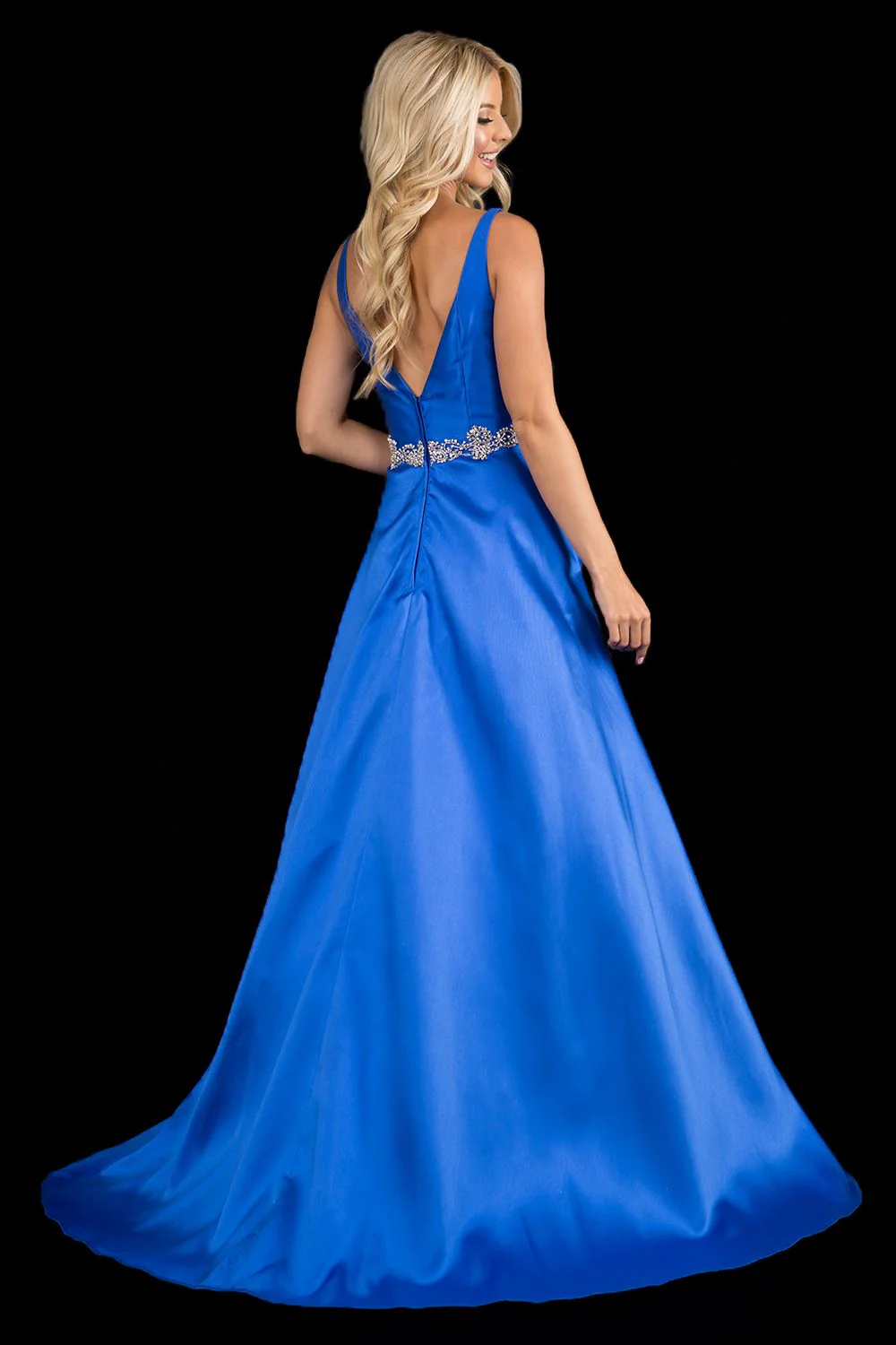 Nina Canacci 2297 Size 4 V neckline A line prom dress formal evening pageant gown - Image 8