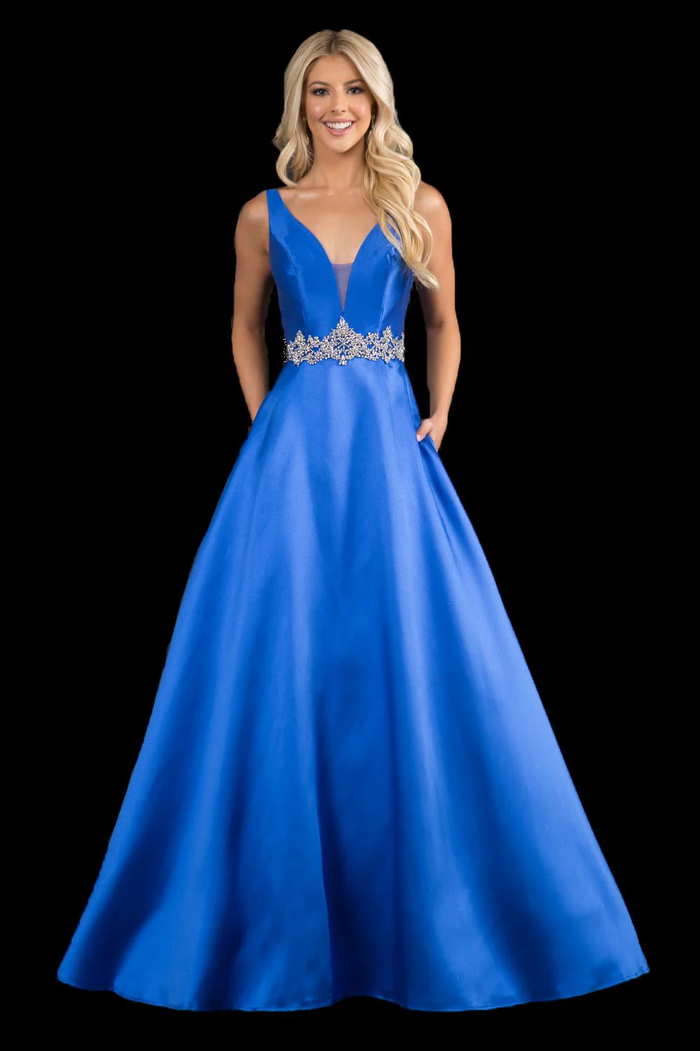 Nina Canacci 2297 Size 4 V neckline A line prom dress formal evening pageant gown - Image 9