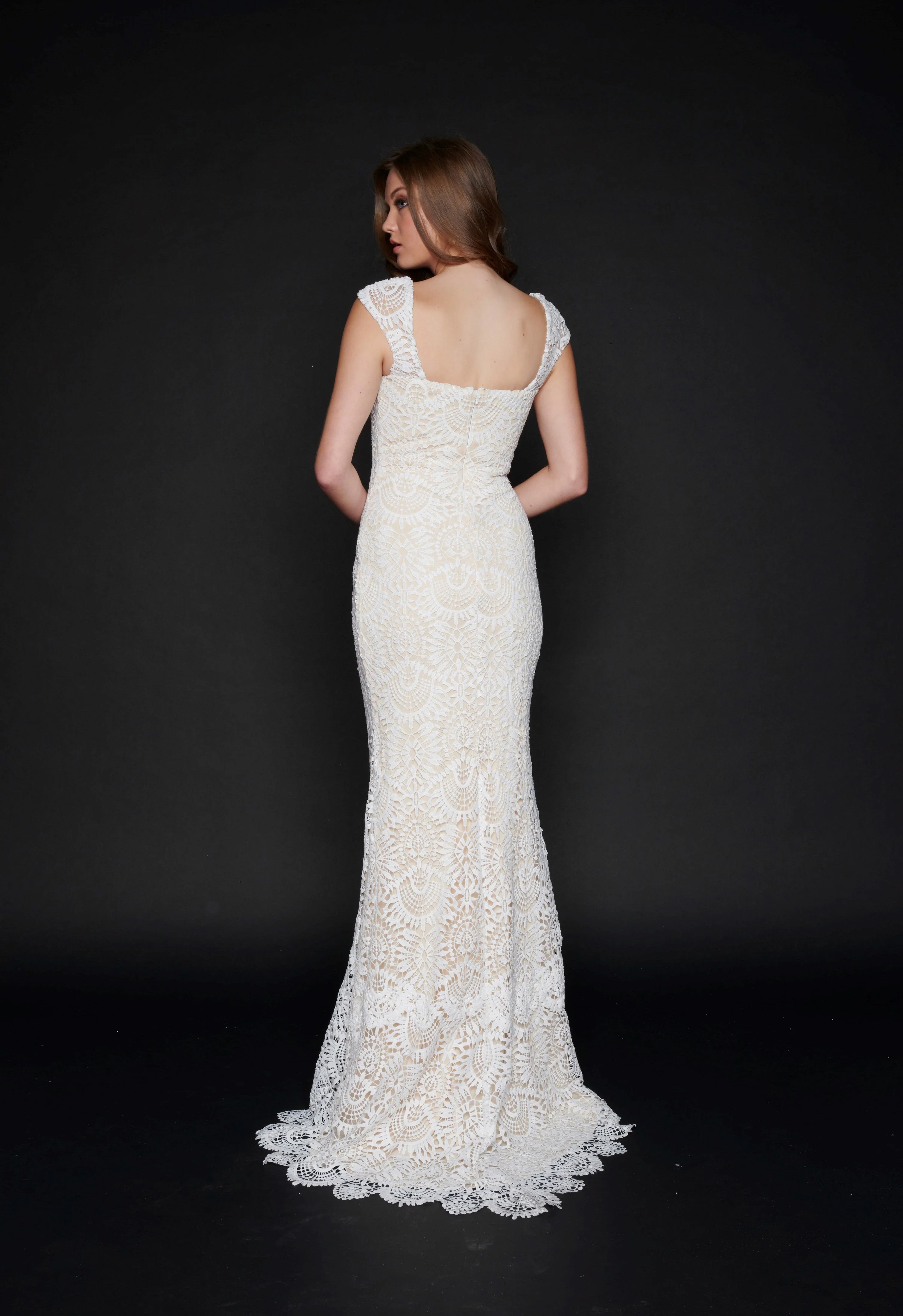 Nina Canacci 3171 Size 4 Ivory Nude Wedding Dress Bridal Gown  Destination - Image 3