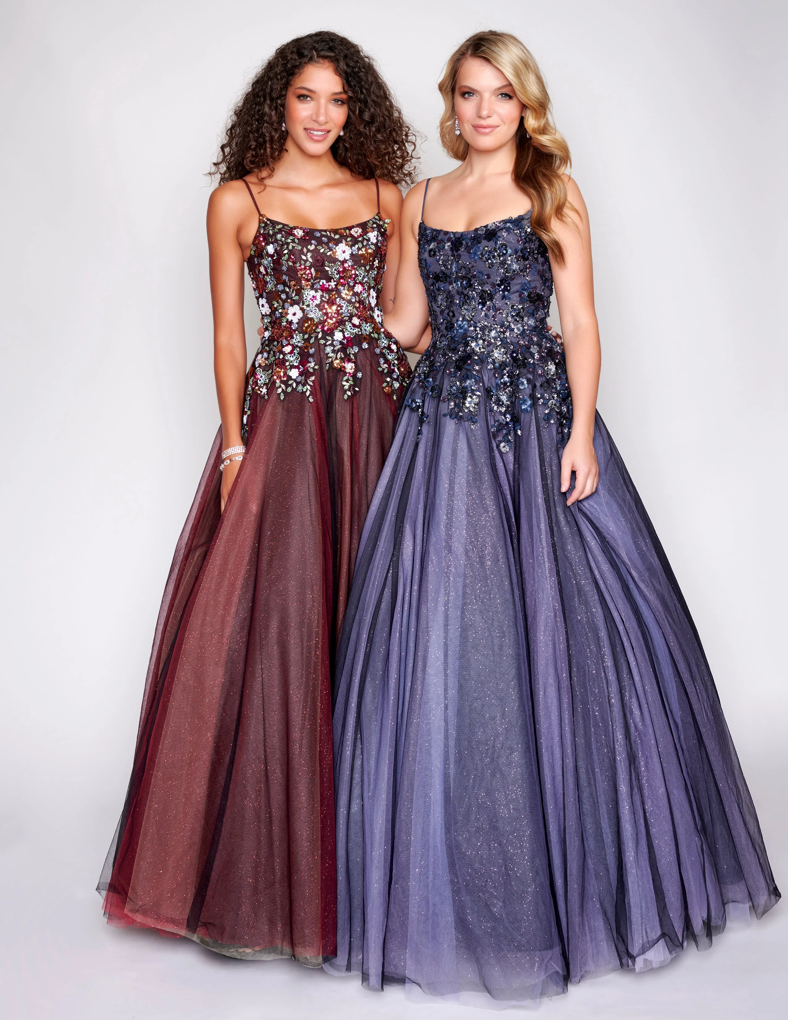 Nina Canacci 3206 Size 22 Black Red Multi A Line Shimmer Lace Prom Dress Tulle Ball Gown Scoop Neck Formal - Image 3