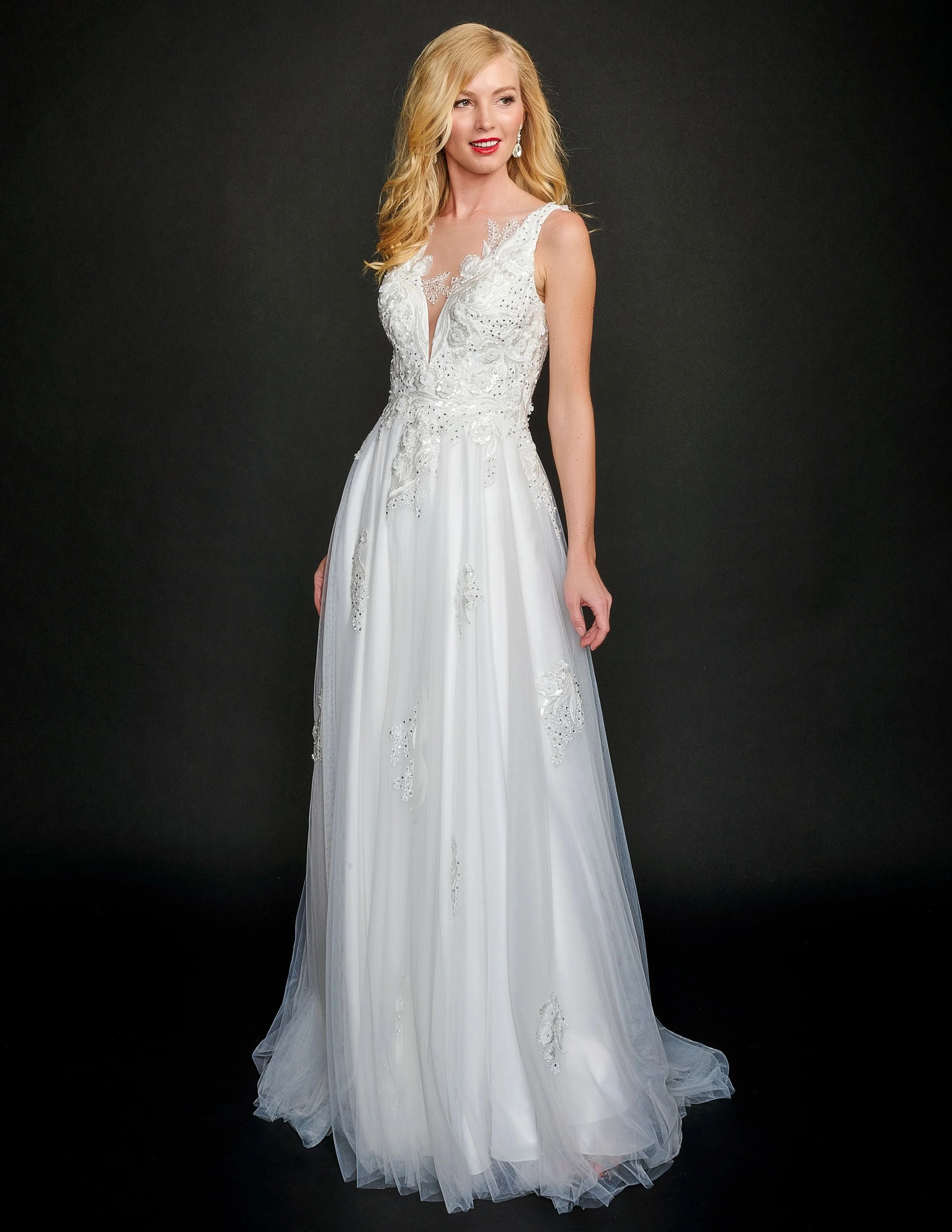 Nina Canacci 6557 Size 10, 14 Black Long Ballgown Prom Gown floral lace Black Bridal Wedding - Image 13
