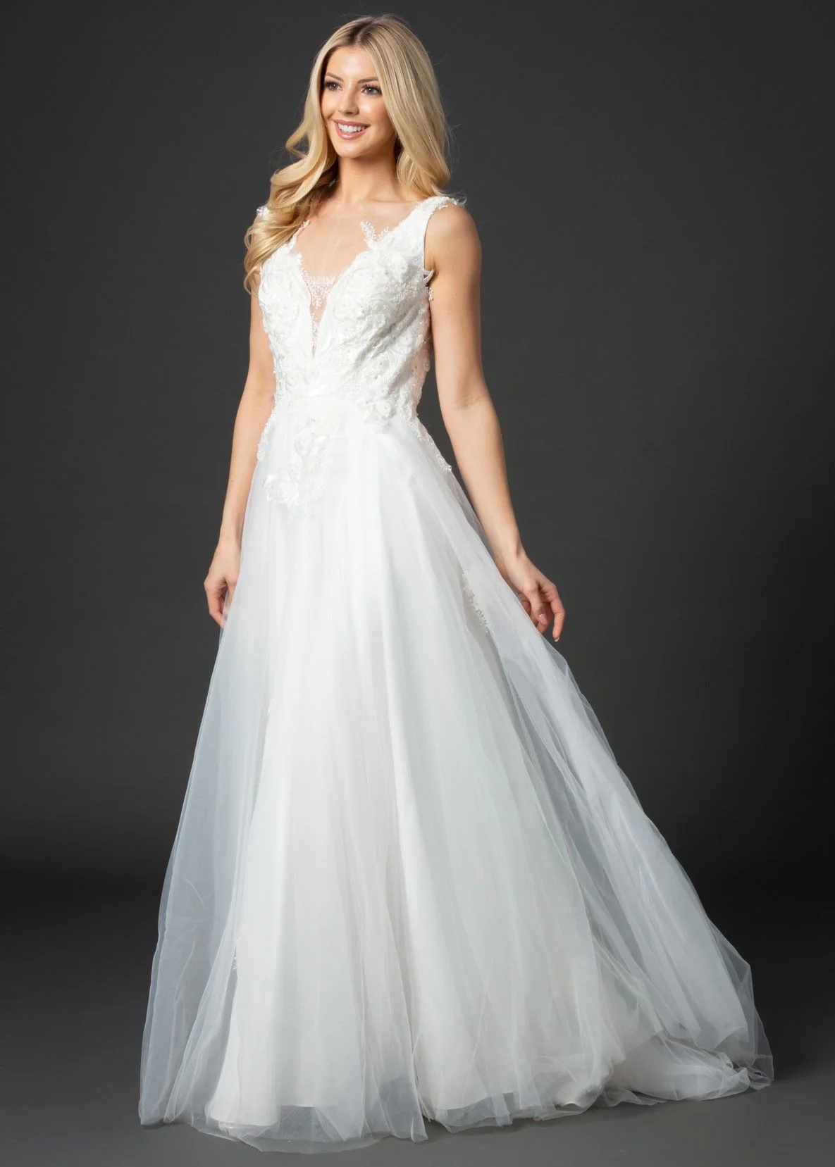 Nina Canacci 6557 Size 8, 10 Wedding Dress floral lace Bridal Gown - Image 5