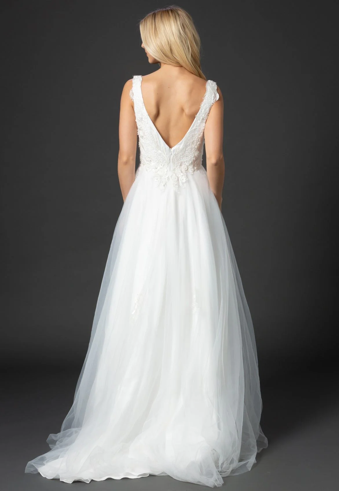 Nina Canacci 6557 Size 8, 10 Wedding Dress floral lace Bridal Gown - Image 7