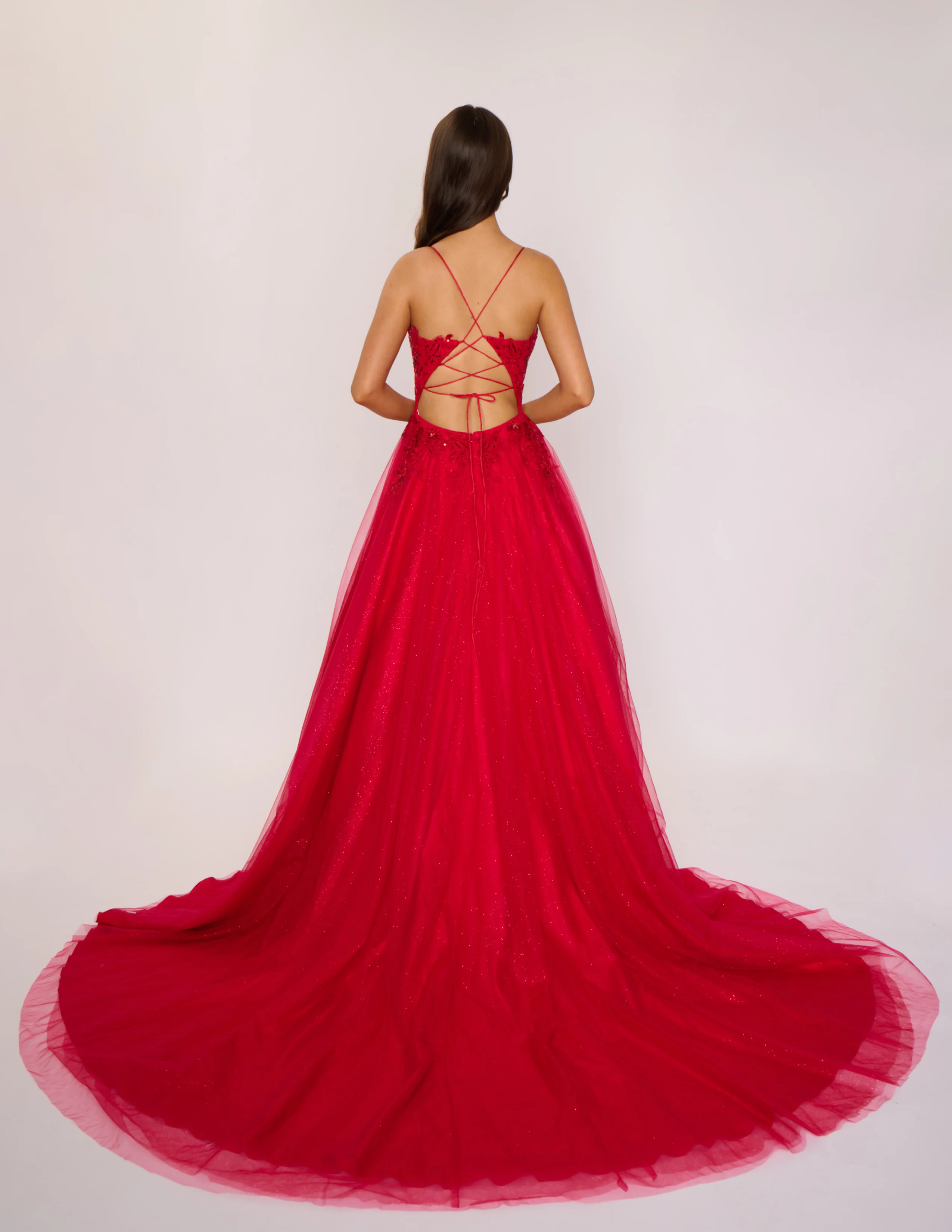 Nina Canacci 6624 Size 4 Emerald Long A Line Corset Prom Dress Backless Train Pageant Formal Gown - Image 7