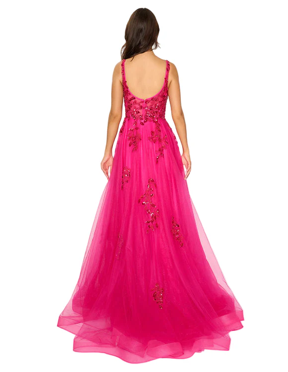 Nina Canacci 6626 Size 22 Emerald A Line Prom Dress Sequin Scoop Neck Maxi Slit Formal Sequin Gown - Image 4