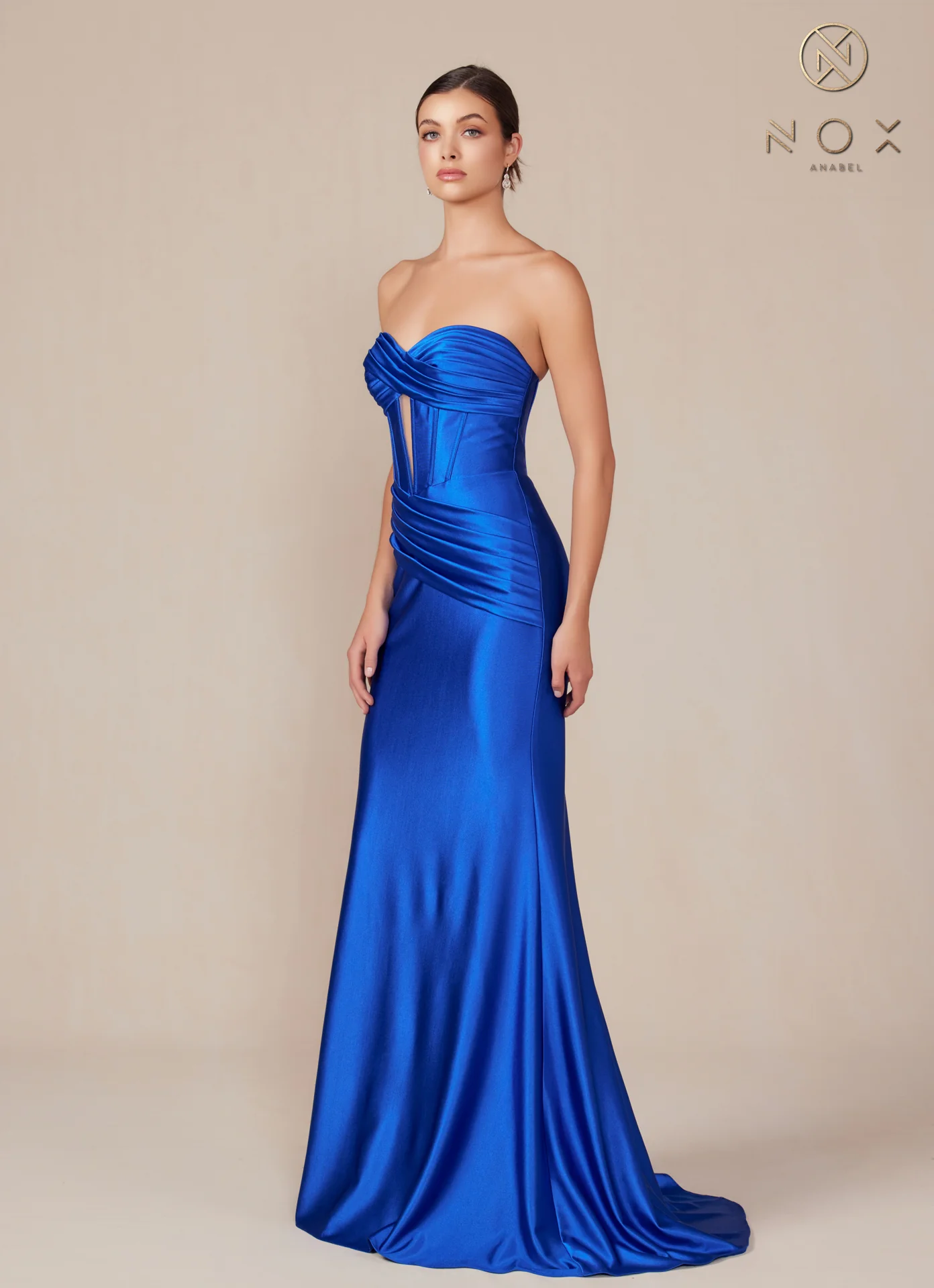 Nox Anabel T1500 Long Formal Corset Dress Cut Out Strapless Prom Evening Gown Sweetheart - Image 13