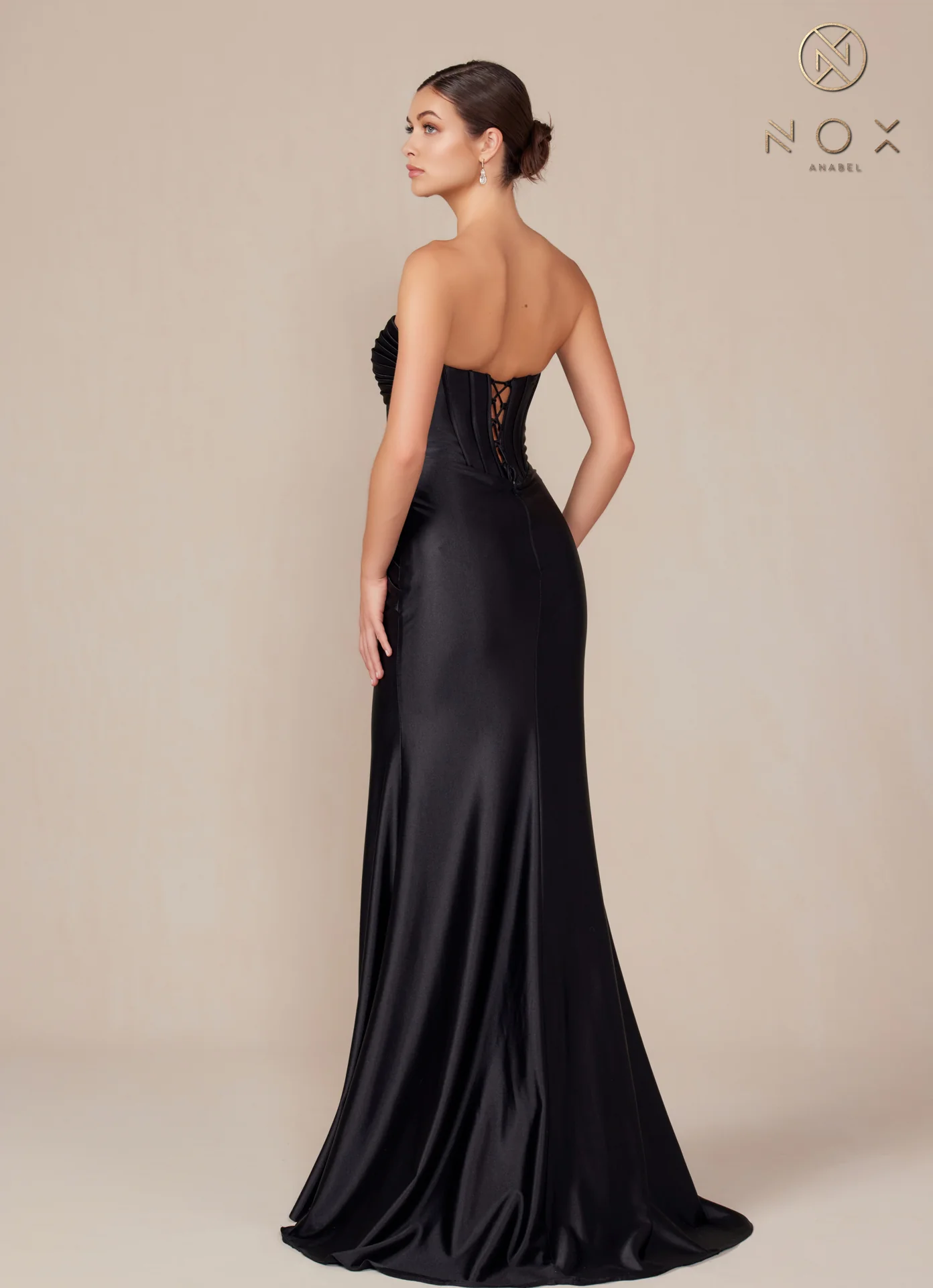 Nox Anabel T1500 Long Formal Corset Dress Cut Out Strapless Prom Evening Gown Sweetheart - Image 19