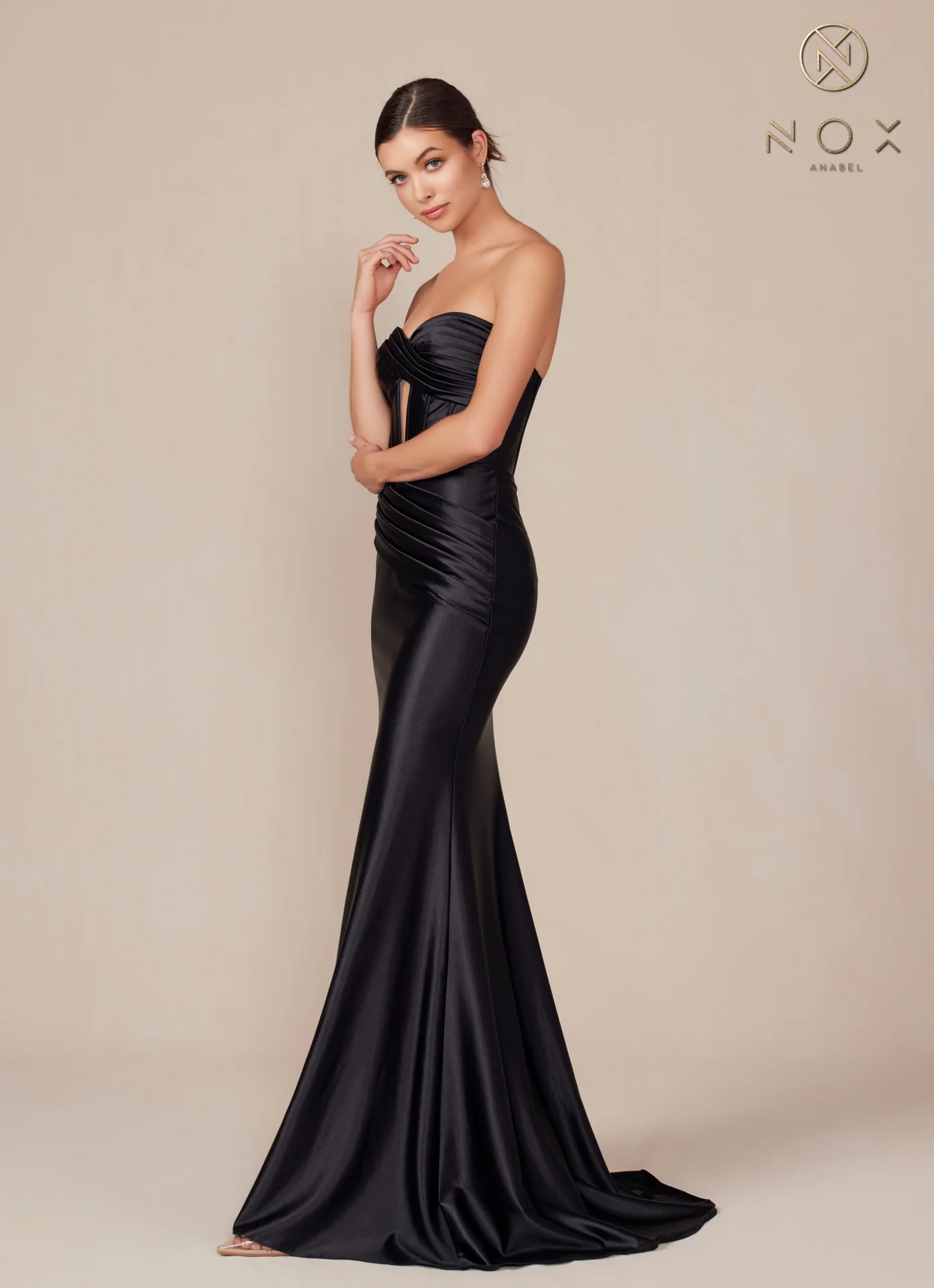 Nox Anabel T1500 Long Formal Corset Dress Cut Out Strapless Prom Evening Gown Sweetheart - Image 20