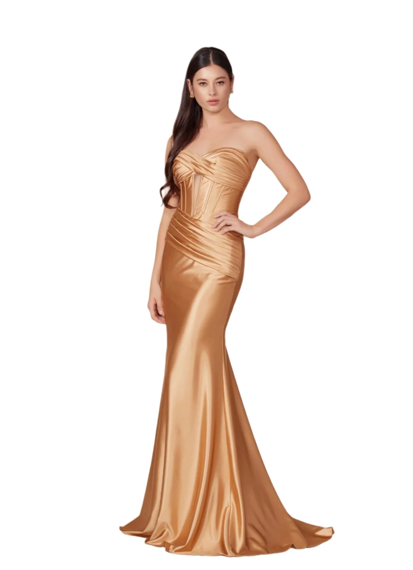 Nox Anabel T1500 Long Formal Corset Dress Cut Out Strapless Prom Evening Gown Sweetheart - Image 3