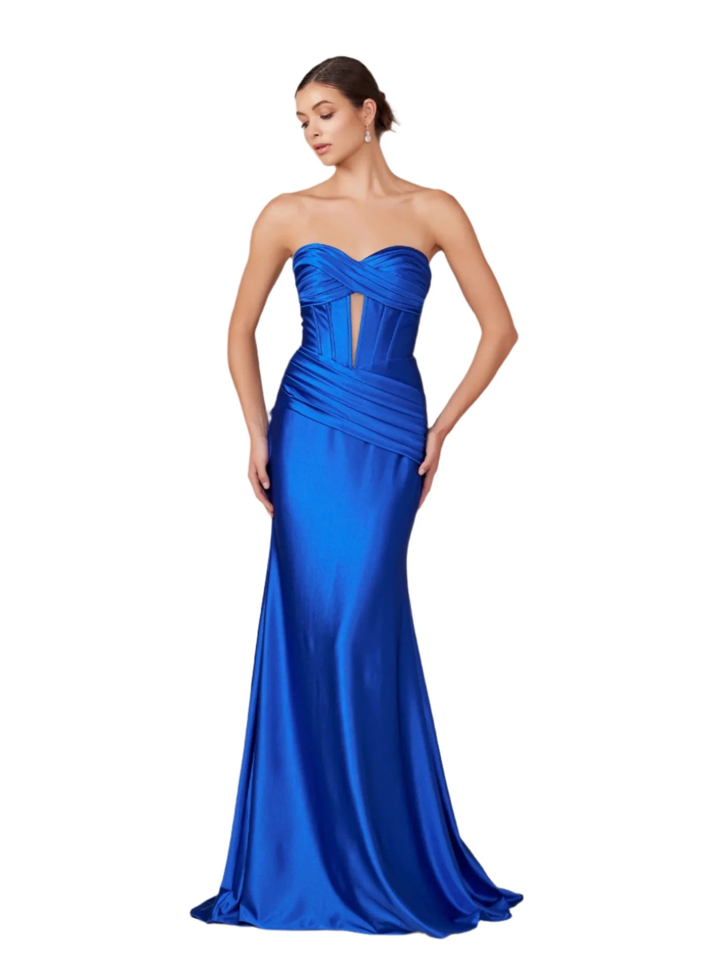 Nox Anabel T1500 Long Formal Corset Dress Cut Out Strapless Prom Evening Gown Sweetheart - Image 4