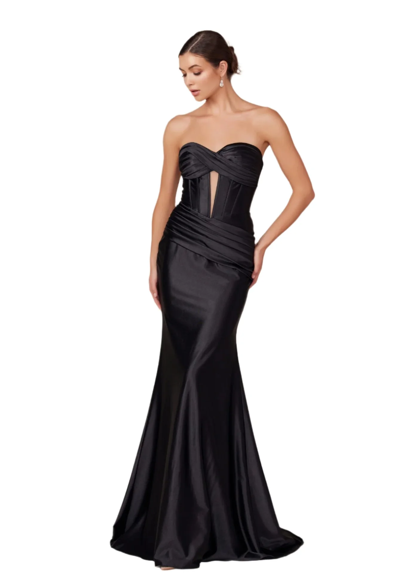 Nox Anabel T1500 Long Formal Corset Dress Cut Out Strapless Prom Evening Gown Sweetheart - Image 5