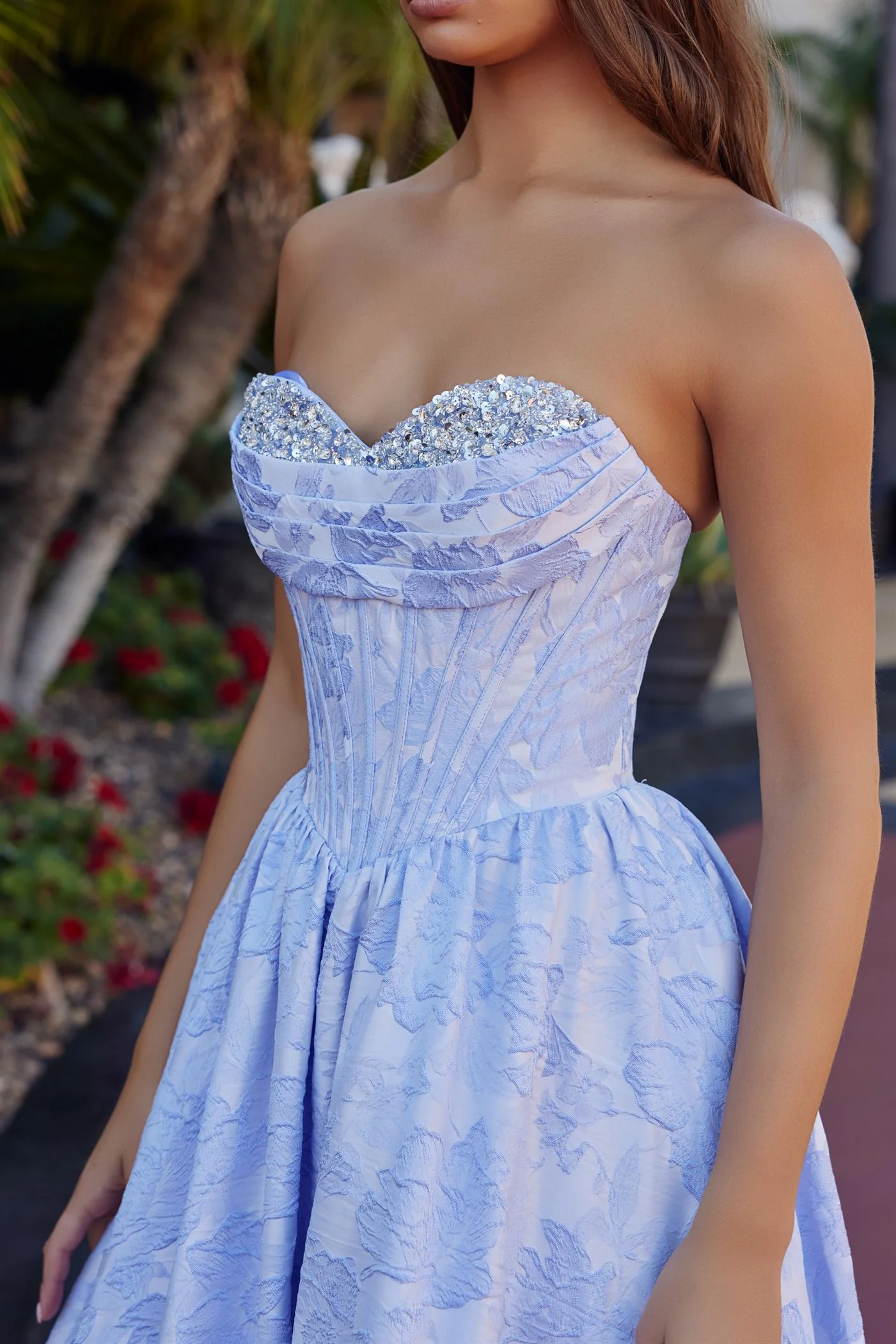 Nox Anabel T1912 Strapless A-Line Crystal Corset Prom Dress - Image 10
