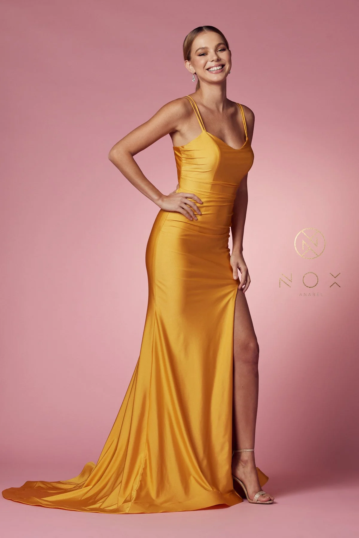 Nox Anabel T481 Size 12 Iris Prom Dress Backless Corset Slit - Image 21