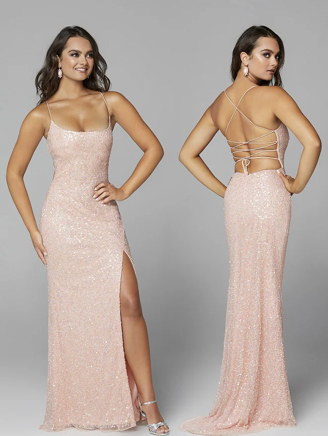 Primavera Couture 3290 Size 2,6,8 Lilac Prom Dress Sequins Backless - Image 35
