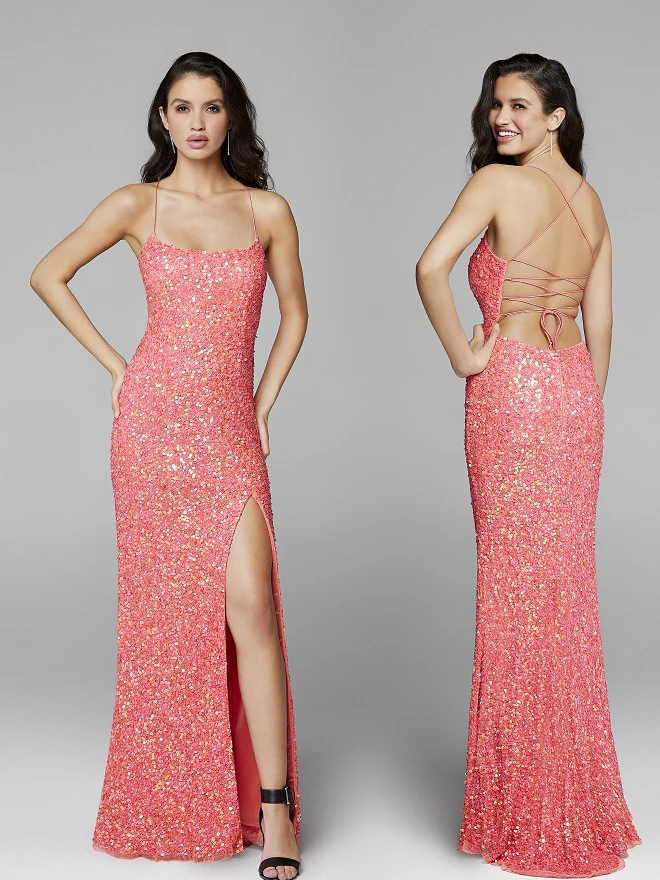 Primavera Couture 3290 Size 2,6,8 Lilac Prom Dress Sequins Backless - Image 36