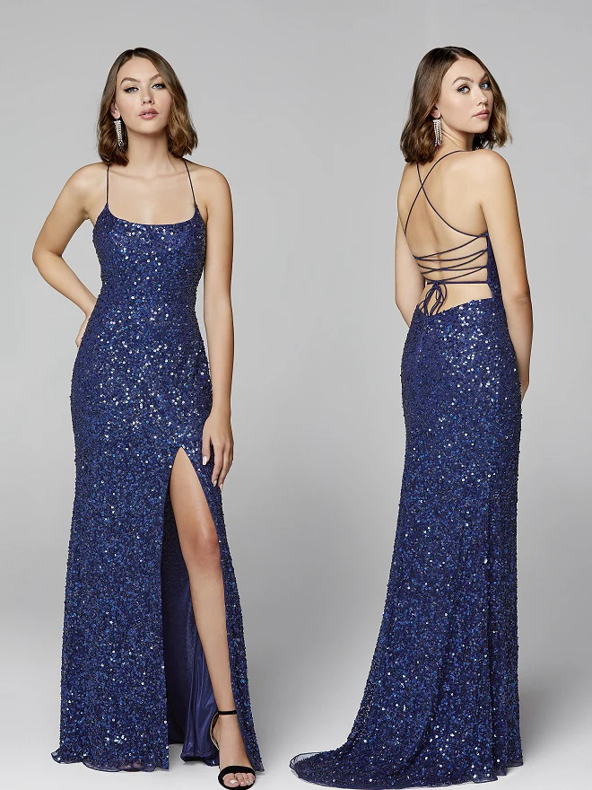 Primavera Couture 3290 Size 2,6,8 Lilac Prom Dress Sequins Backless - Image 39