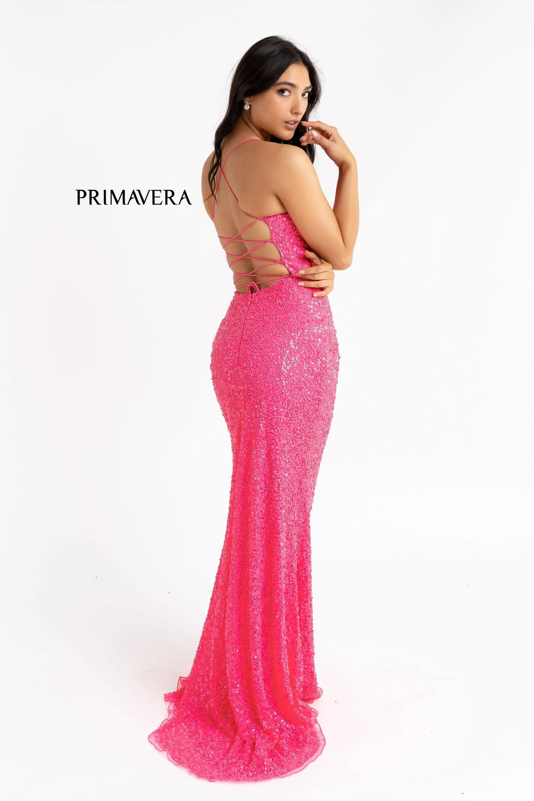 Primavera Couture 3290 Size 2,6,8 Lilac Prom Dress Sequins Backless - Image 84
