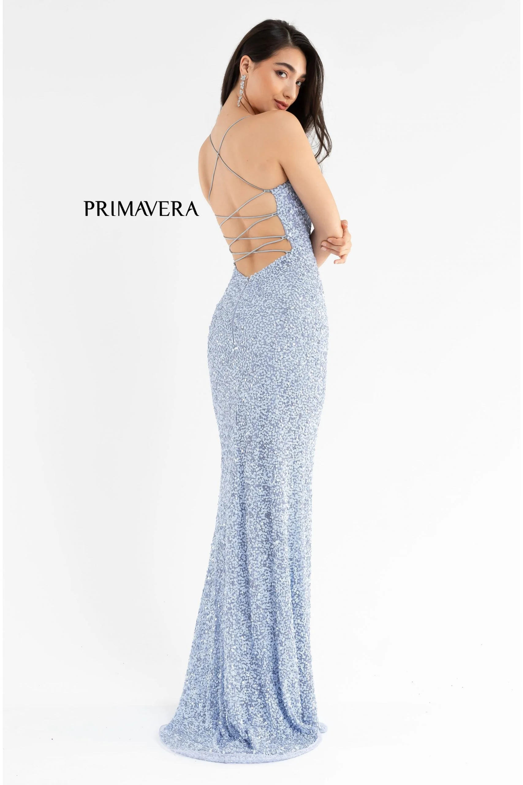 Primavera Couture 3290 Size 2,6,8 Lilac Prom Dress Sequins Backless - Image 88