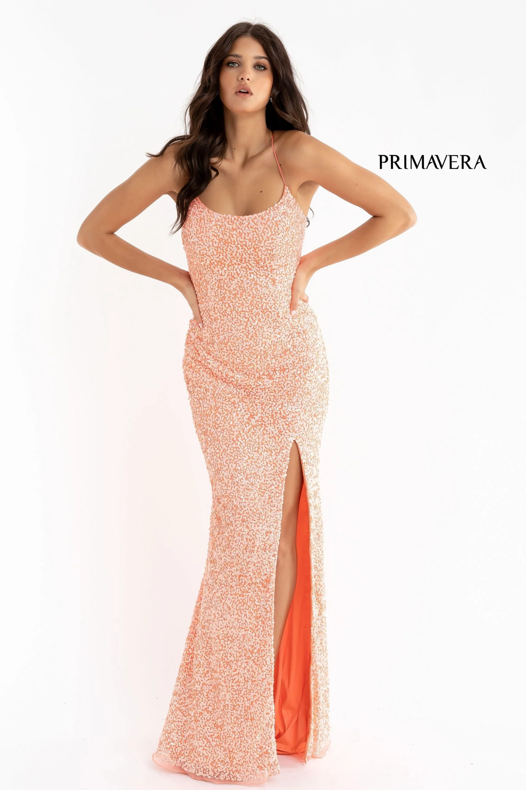 Primavera Couture 3290 Size 2,6,8 Lilac Prom Dress Sequins Backless - Image 93