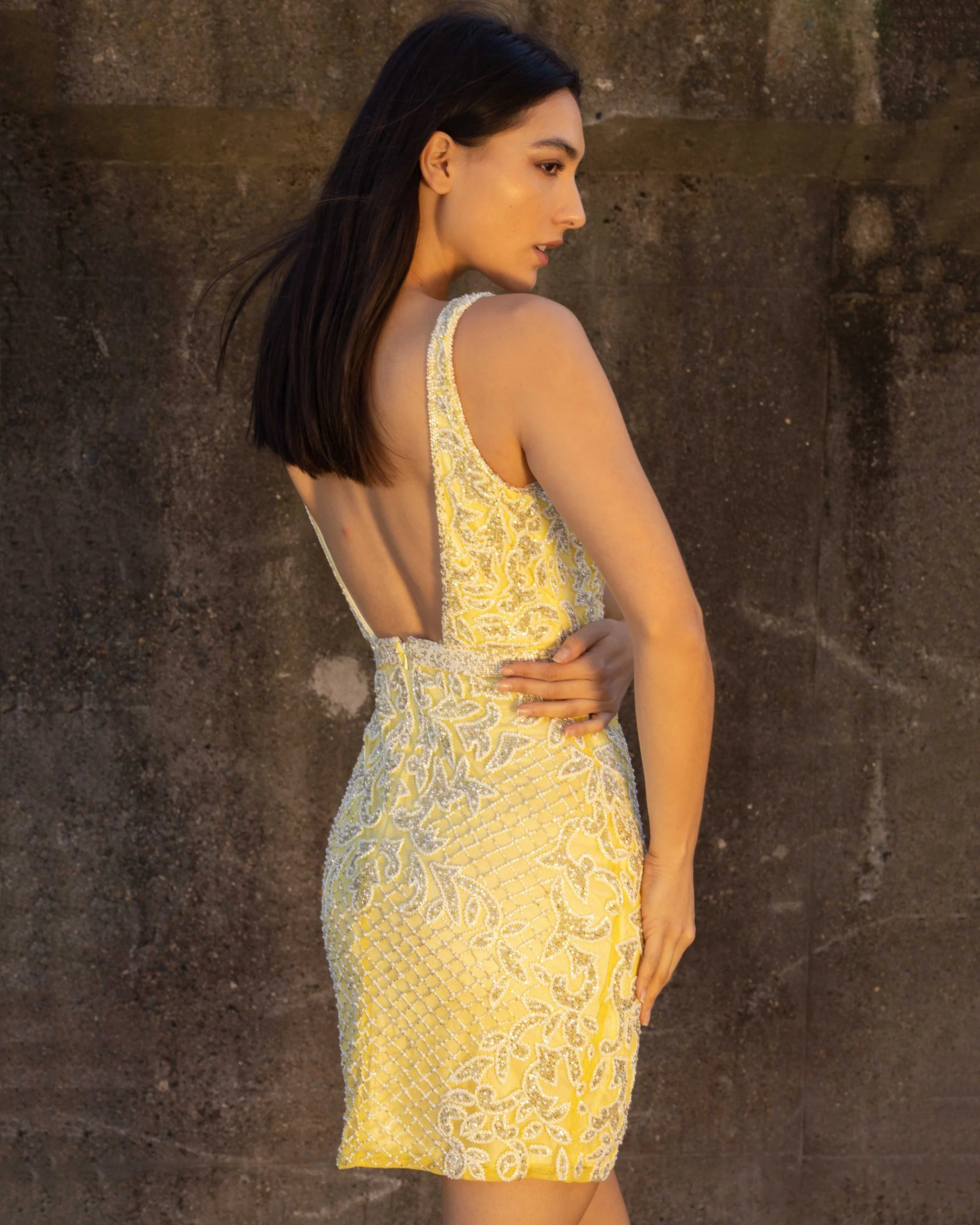 Primavera Couture 3312 Pink Beaded homecoming dress cocktail formal dance dress size 0 - Image 9