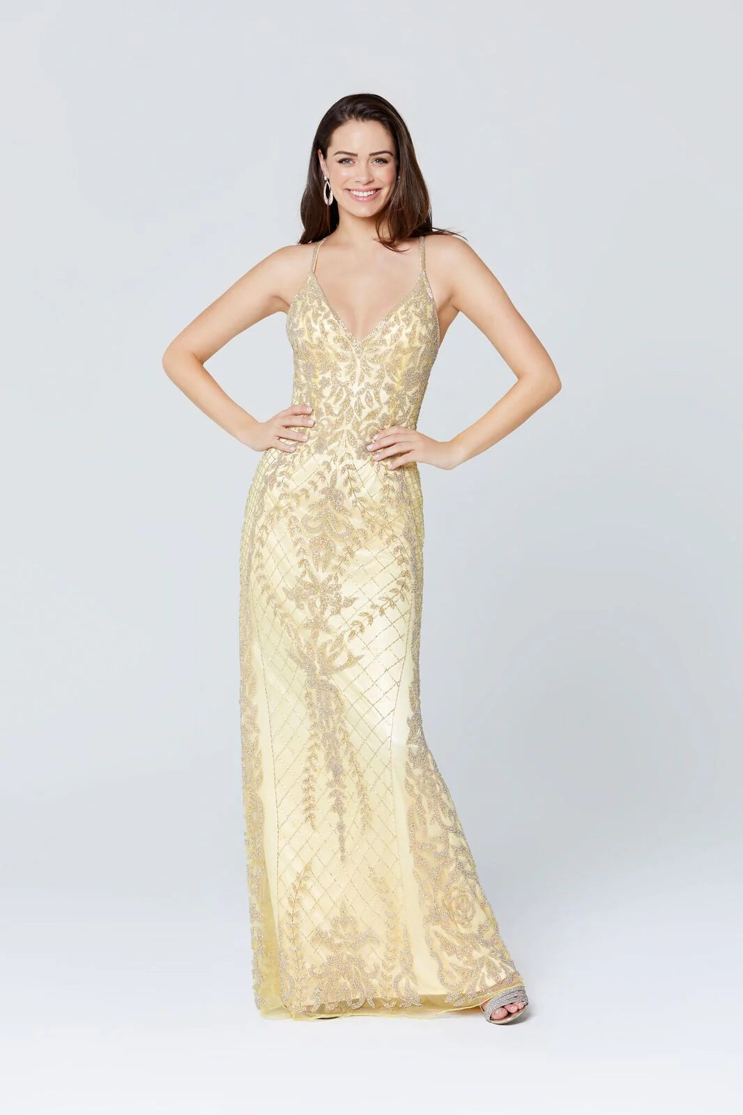 Primavera Couture 3428 Size 8 Powder Blue Beaded prom dress Evening Gown - Image 11