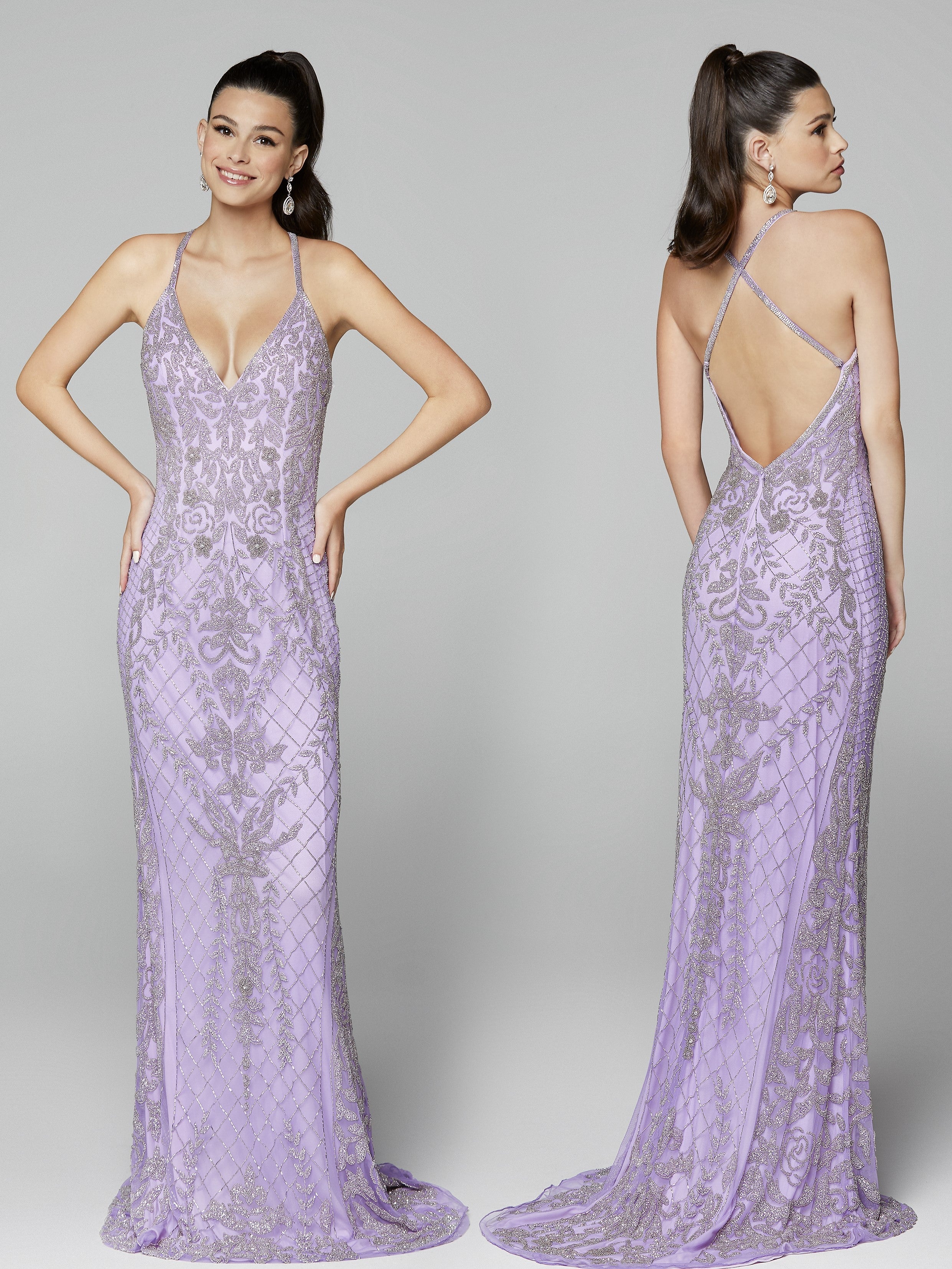 Primavera Couture 3428 Size 22 Yellow Embellished beaded v neckline prom dress Evening Gown - Image 16